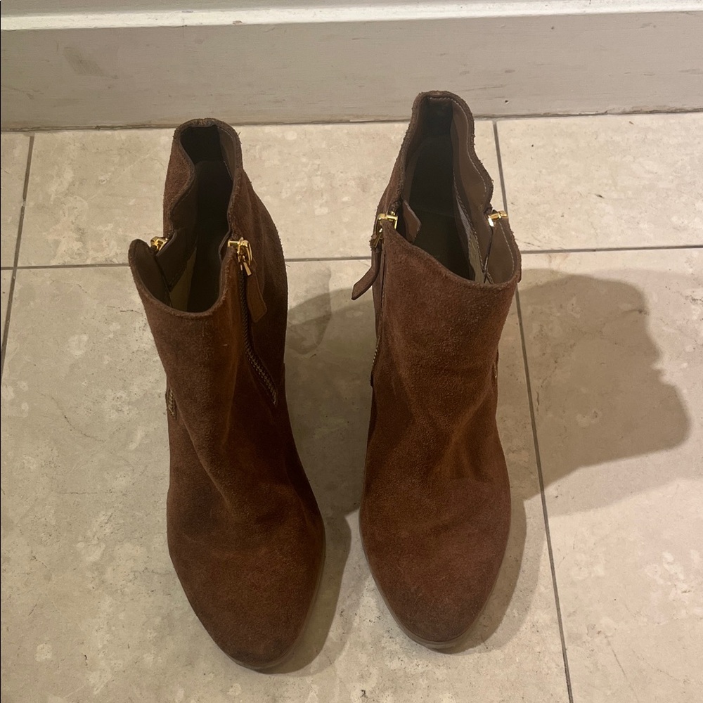 MICHAEL Michael Kors Chestnut Suede Booties
